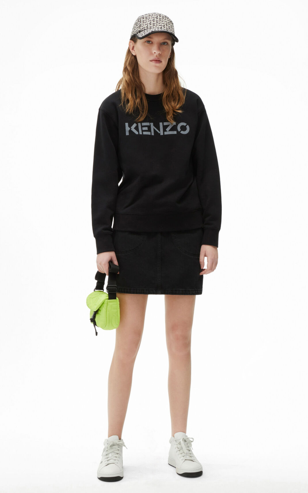 Sweat Kenzo Logo Femme Noir | NYMZ-43092